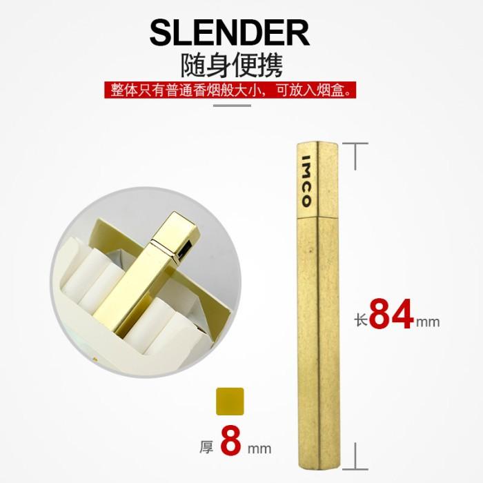 IMCO Lighter Korek Api Slim Unik Pria Wanita Tipis Korek Minyak Best Seller