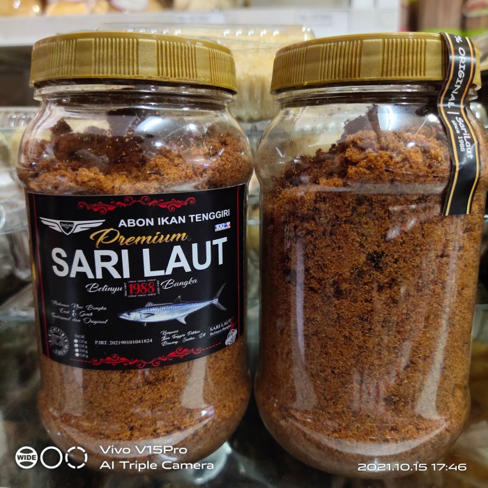 

Abon Ikan Tenggiri Bangka Sembelingkung Bangka Cap Sari Laut