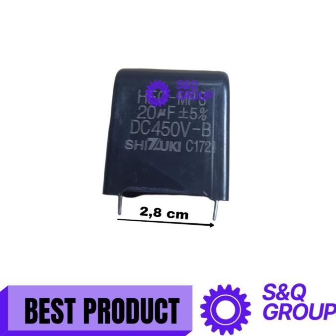Kapasitor Ac Original Daikin Inverter Hfc-Mps 20Uf Dc450V Shizuki