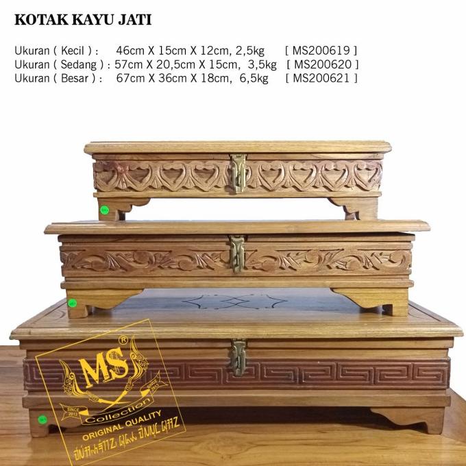 Kotak Pusaka Kayu Jati Kode 1176