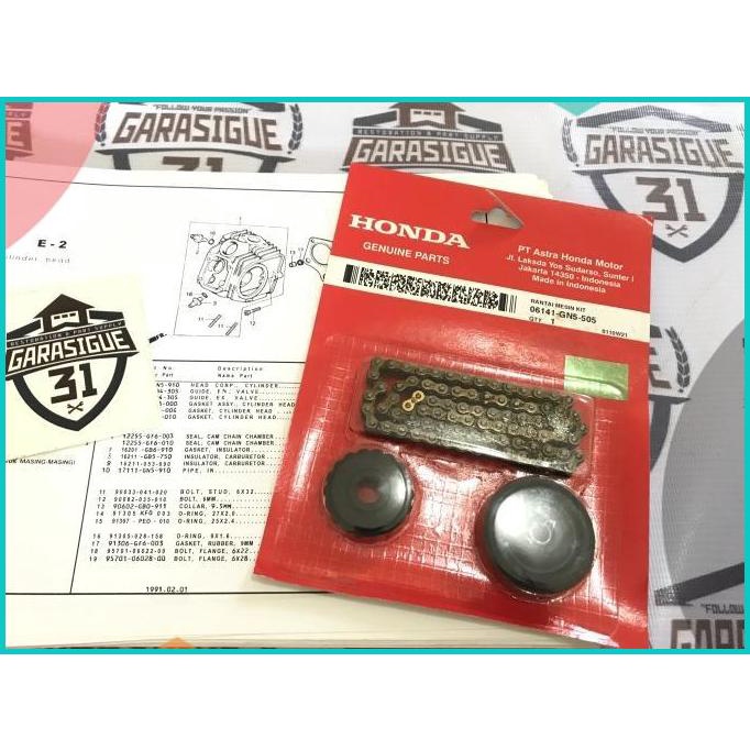 Rantai Keteng Set Astrea Grand Legenda Prima Star Honda Win Supra Ori