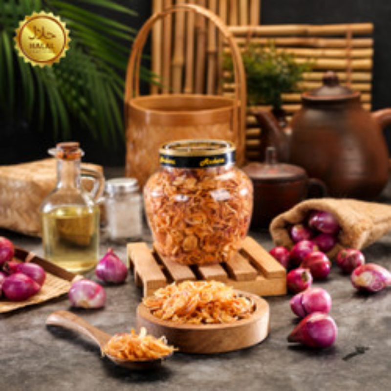 

TERLARIS BAWANG GORENG AMOY 100gr / ASLI bawang goreng brambang premium bawang goreng renyah tahan lama tidak pahit