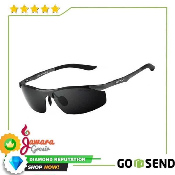Veithdia Kacamata Pria UV Polarized - 6529 Hitam