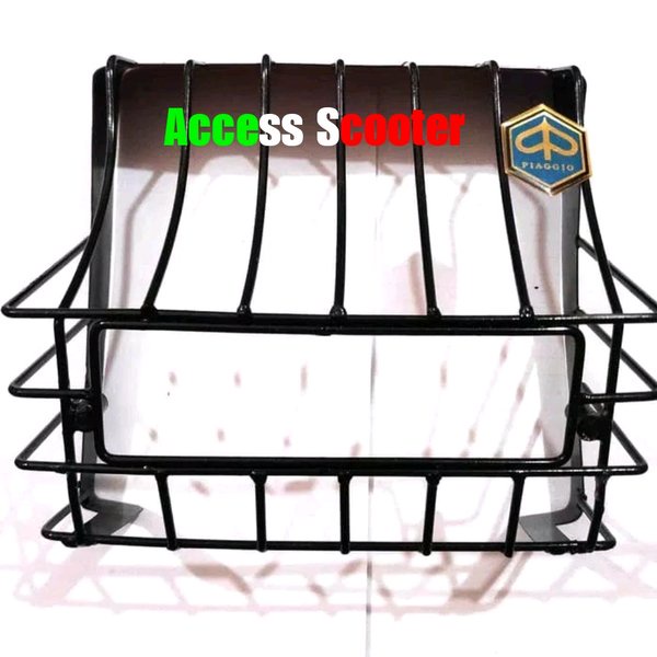 Jaring Grill Lampu Stop Vespa Excel Lokalan Bahan Besi Warna Hitam