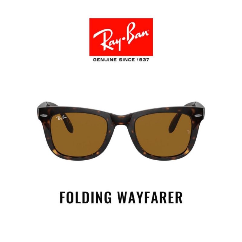 KACAMATA SUNGLASSES RAY-BAN WAYFARER FOLDING RB4105 TORTOISE ORIGINAL