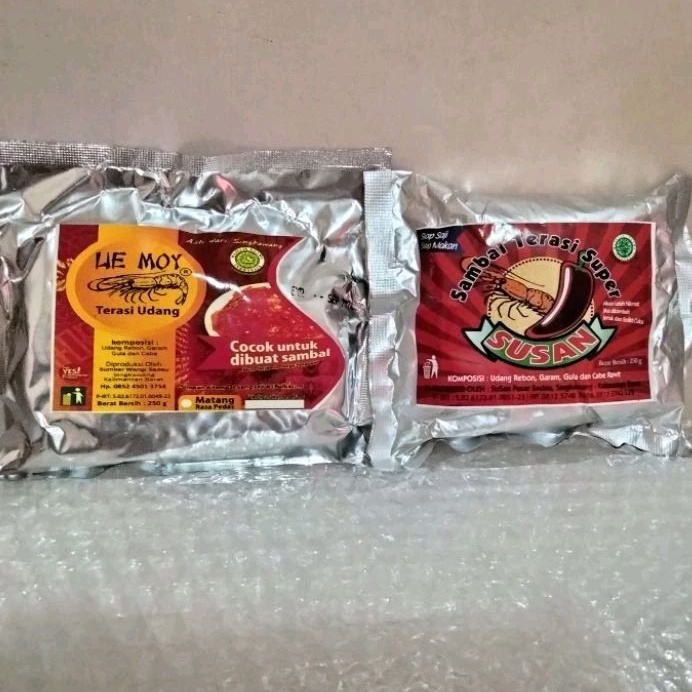 

Terasi Udang Lie Moy / Terasi Siap Saji / Terasi Khas Singkawang / Belacan / Bulacan / Terasi Panggang / Oleh oleh Khas Pontianak