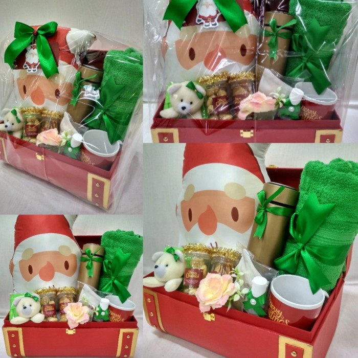 

DISKON MURAH kado hadiah natal/hampers natal premium/bantal santa/ BERRY30.JAYA
