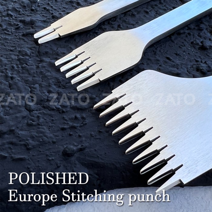 

POLISHED Europe Stitching hole punch pricking - leather tools - ZATO