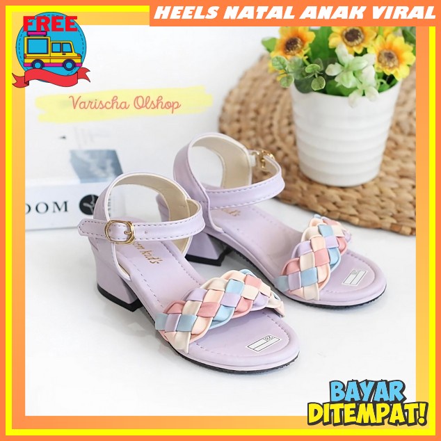 Sandal Heels Ank Kekinian Korea Style Hak Tahu Hills Terbaru Hakheels Highells Sepatu Pesta Anak Per