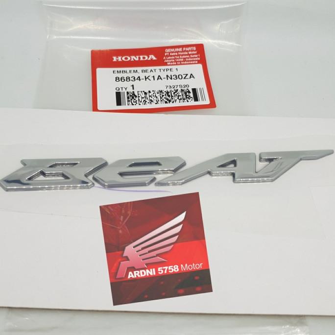 SALE Emblem BEAT Sticker Stiker 3D Logo Tulisan Timbul Beat Ori Honda Termurah