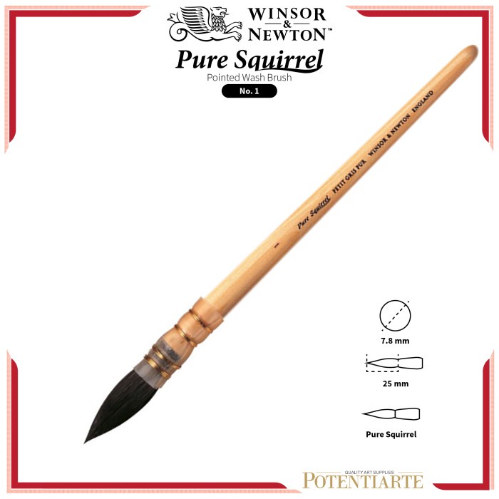 

Kuas Lukis Winsor & Newton Pointed Wash Pure Squirrel Brush