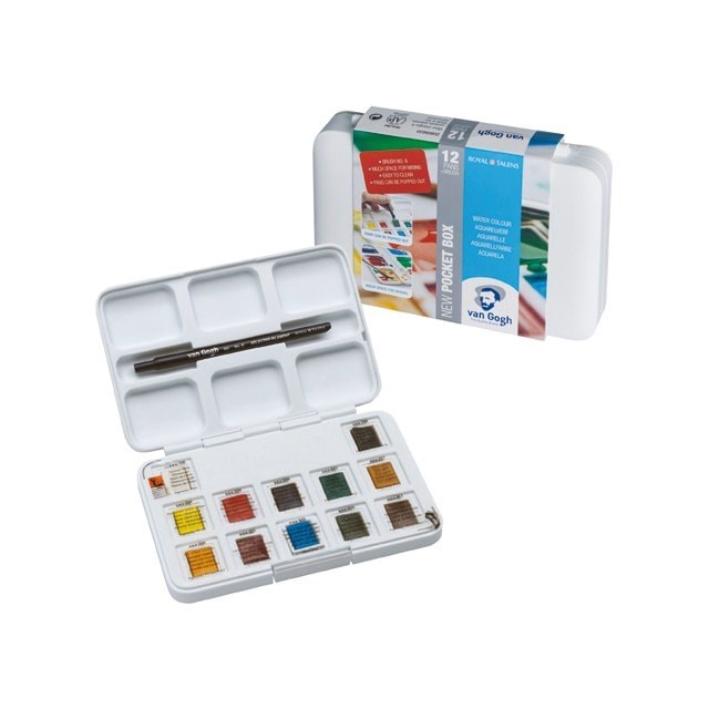 

Van Gogh Water Colour 12 plus 3 Pans Pocket Box