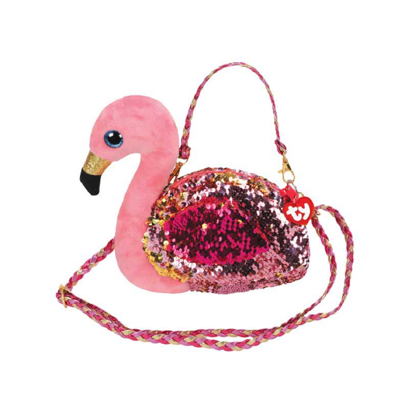 TY Toys Fashion Sequins Shoulder Bag Flamingo - Tas Selempang Anak