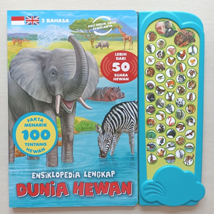 Promo Ensiklopedia Lengkap Dunia Hewan: 50 Suara Hewan Bhs Indonesia&Inggris