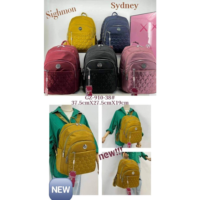 Ready Tas Ransel Wanita Sighmon 910 Bahan Kanvas Tebal Terbaru BEST SELLER