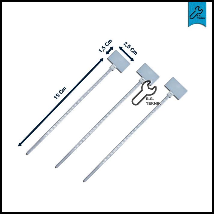 

HOT DEAL LABEL KABEL TIES 15CM 4X150 NAME TAG LAN TULIS CABLE TIE MARKER 100PC