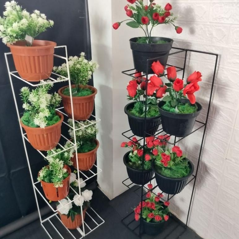 Diskon Rak Pot Bunga Susun 6/ Standing Pot Bunga Susun 6/Rak Susun 9/Rak Pot Minimalis/Rak Pot Besi 