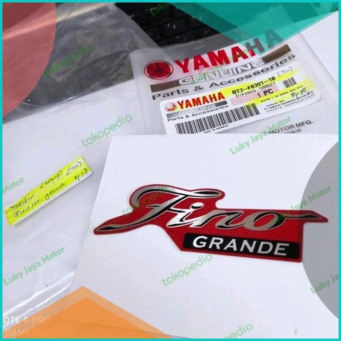 STIKER FINO GRANDE ORIGINAL YAMAHA BT2-F8391-10 20JVLZ3 sparepart 30O