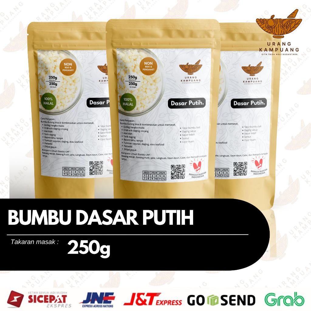 

Bumbu Dasar Putih 250g Non MSG dan Pengawet Urang Kampuang Food