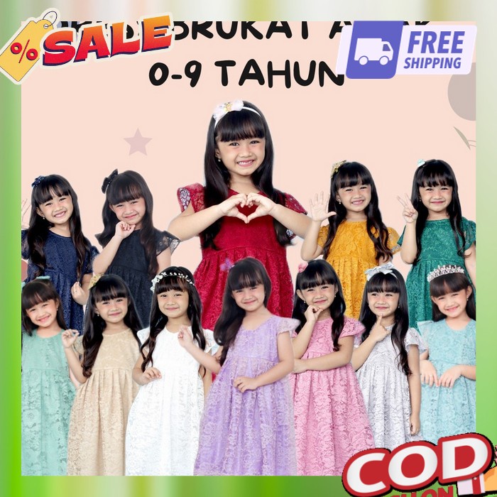 Dres Natalan Anak Pwrempuan Dreas Natal Snak Merah Hijau Baju Dress Kegereja Gaun Kids Cewek Gereja 