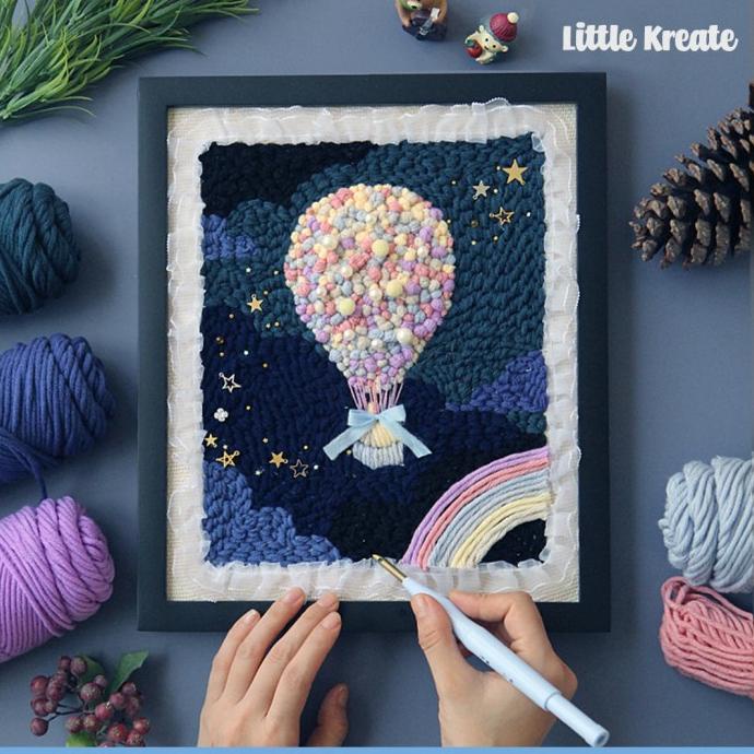 =====] BigPunch#05 Punch Needle Embroidery Kit - Paket Sulam / Menyulam