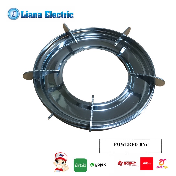 Promo Tatakan Bulet Kompor Winn Gas Kaca - Tanam Stainless Steel Terbaru