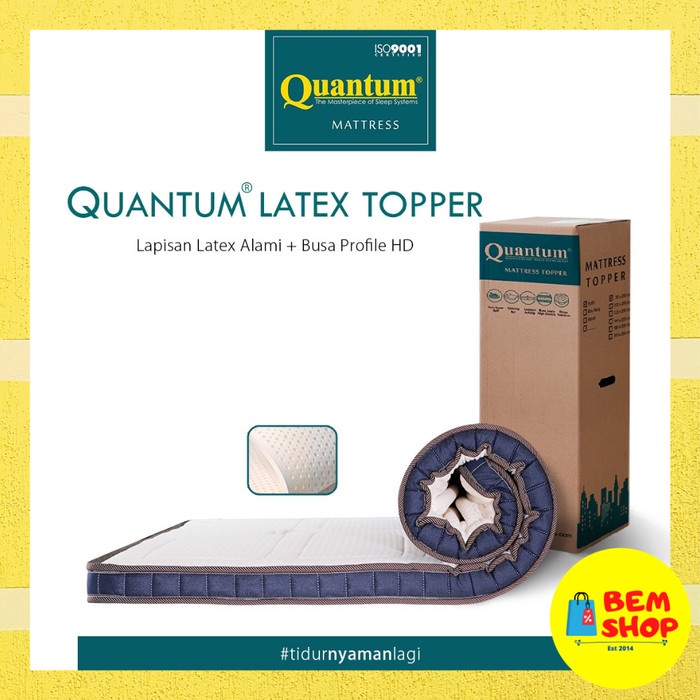 [New Ori] Mattress Topper Latex Quantum 120X200 / Pelapis Kasur Springbed Limited