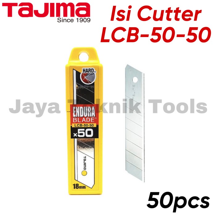 

Promo Isi Refill Cutter Tajima Lcb 50 H - 50 Pcs Endura 500 Spare Blade