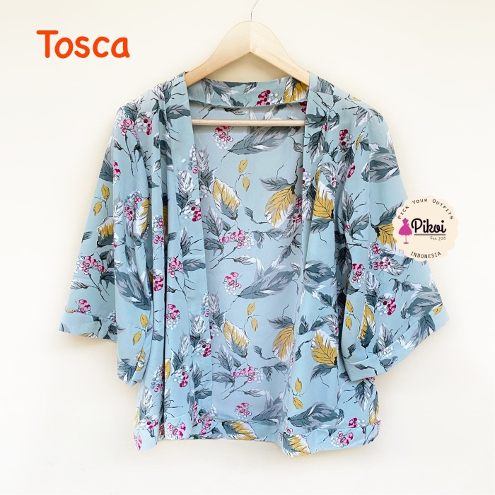 FLORAL OUTER / LUARAN BUNGA / CARDIGAN MOTIF MURAH / KIMONO IKAT BUNGA