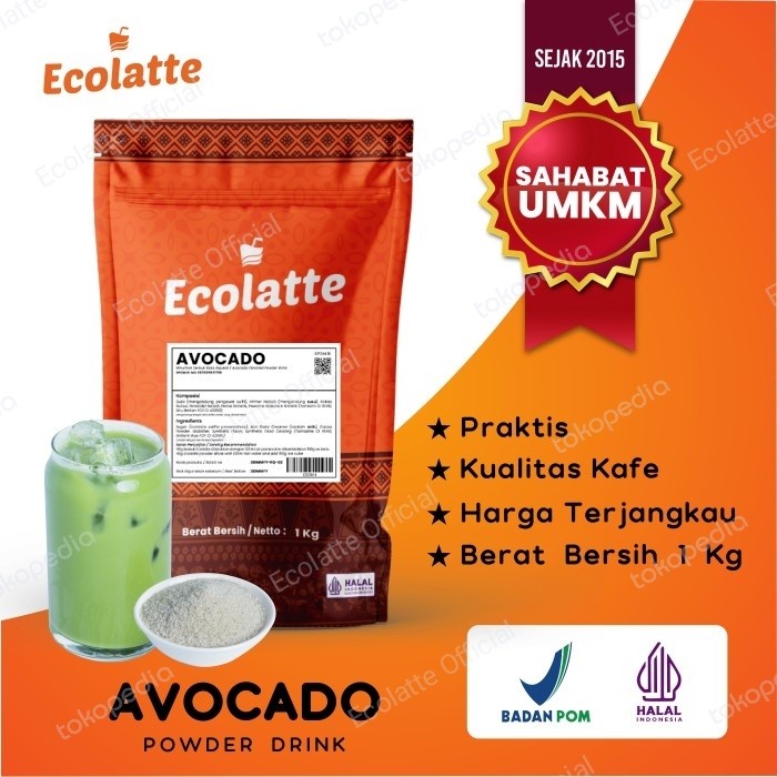 

Ecolatte Avocado Kemasan 1 Kg Rasa Alpukat