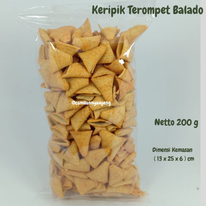 

Snack Tritos Yolayola Terompet Rasa Rumput Laut Balado 200 G