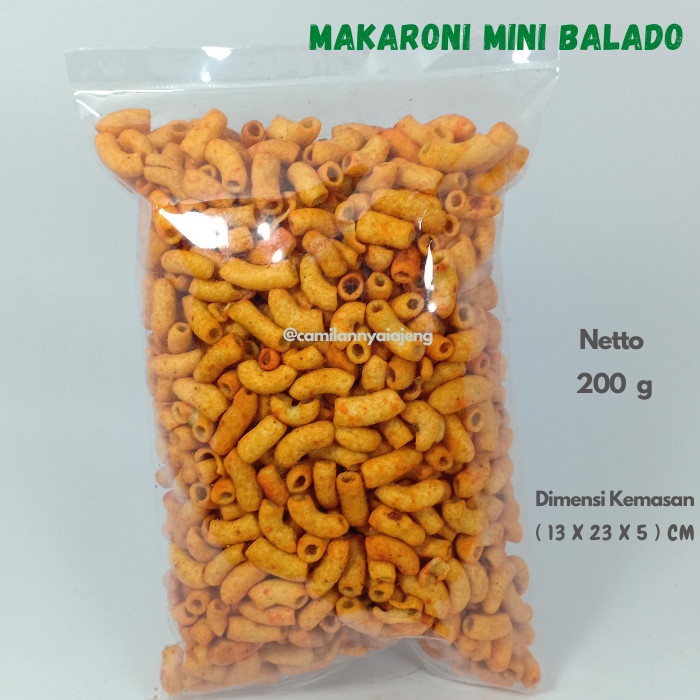 

Makaroni Mini Bantat Bumbu Balado Pedas Gurih Renyah 200 G
