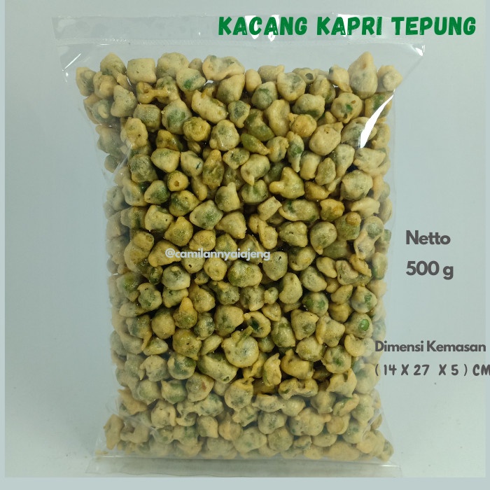 

Kacang Polong Kapri Ijo Banpol Tepung Gurih Camilan Curah 500 G