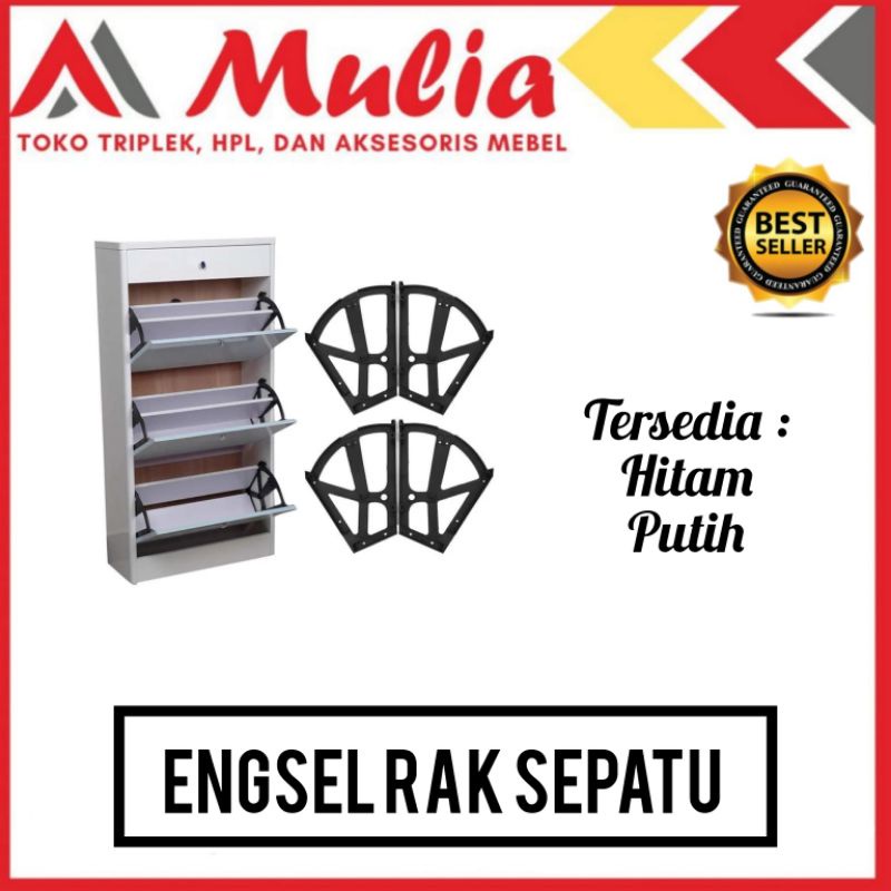 TWIN Engsel Rak Sepatu - Braket Rak sepatu Putar - Shoes Drawer Cabinet