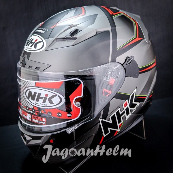 Nhk Helm Rx9 Hawk Black Red Doff Rx-9 Double Visor