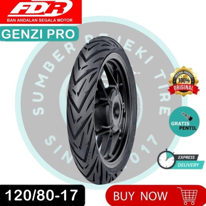 =====] Ban Motor FDR Genzi Pro 120/80-17 Tubeless Ban Motor Bebek Ring 17