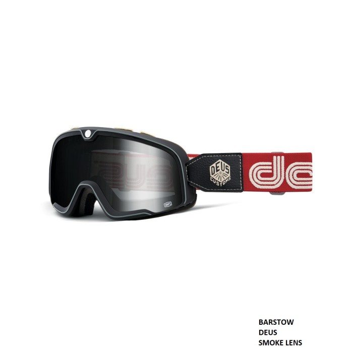 Promo Goggle 100% Barstow Deus 22 Smoke Lens / Goggle Motor Deus 100% Ori