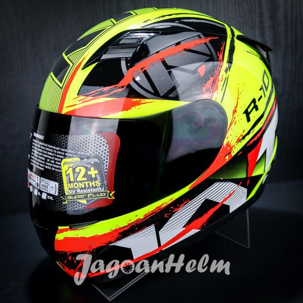 Kyt Helm R-10 - R10 Helmet Fluo