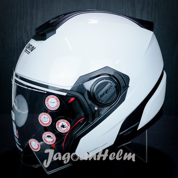 Nolan Helm N405 #15 Special N-Com Pure White Half Face