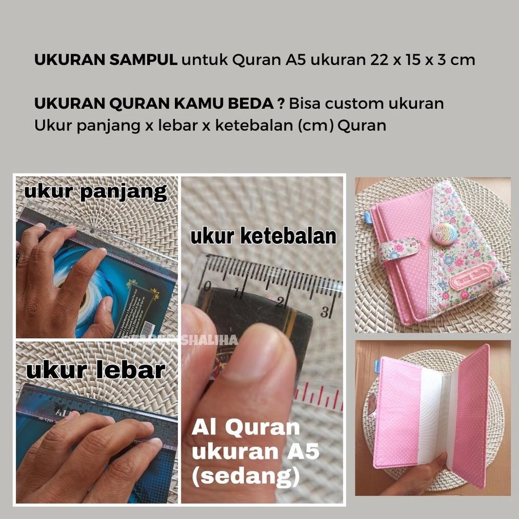 

Best! Sampul Al Quran A5 Custom Katun Bordir Nama / Katalog A5 SPL