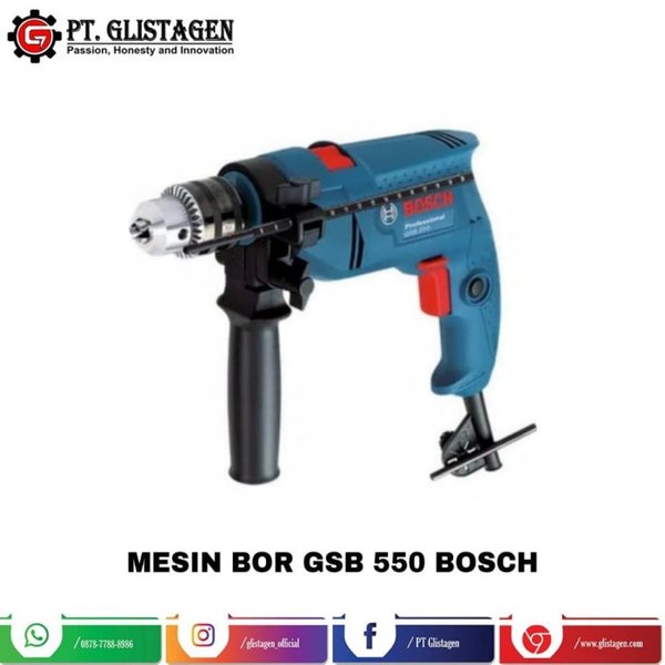 Mesin Bor Beton 13mm BOSCH GSB 550 atau Bor Tangan Listrik 13MM Original Bosch