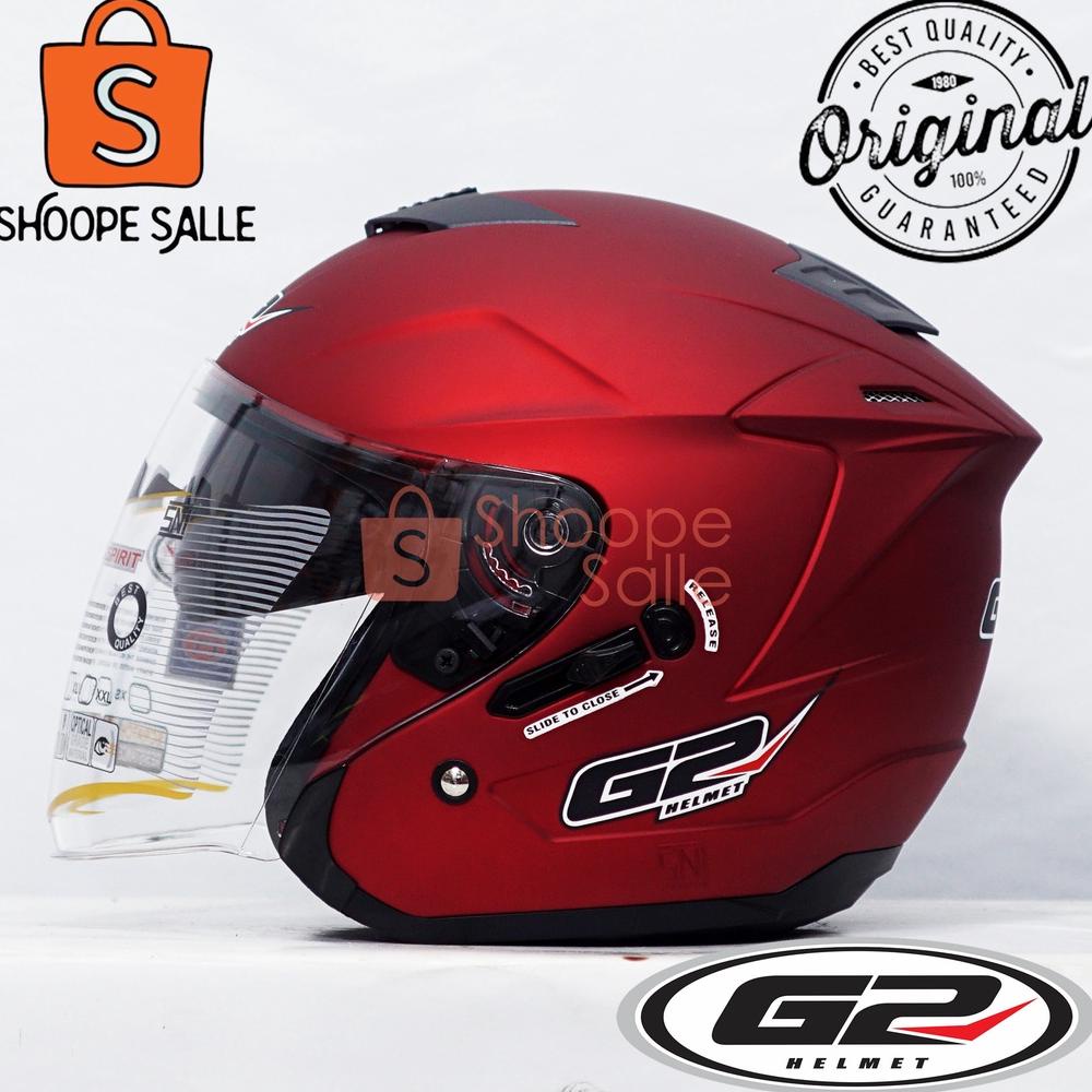 Helm G2 Centro Optimax  2 Kaca (Paket Spoiler)_ Helm Centro G2 Optimax I Centro Solid I Helm Half Fa