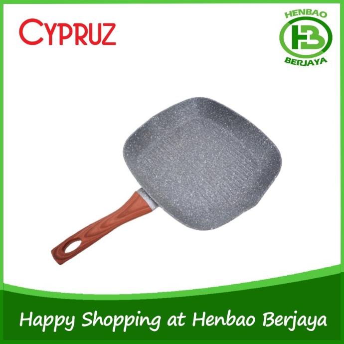 Cypruz Grill Bbq Pan Marble 28Cm Fp0648 Wajan Panggang Induksi Stok Terbatas