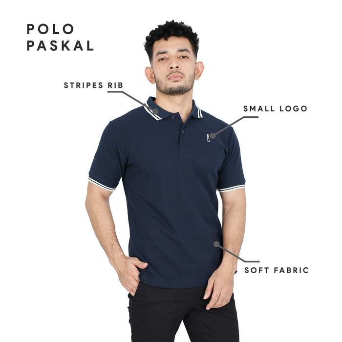 TERLARIS - KAOS POLO SMITH BERLIN PASKAL SLIM FIT - M,NAVY