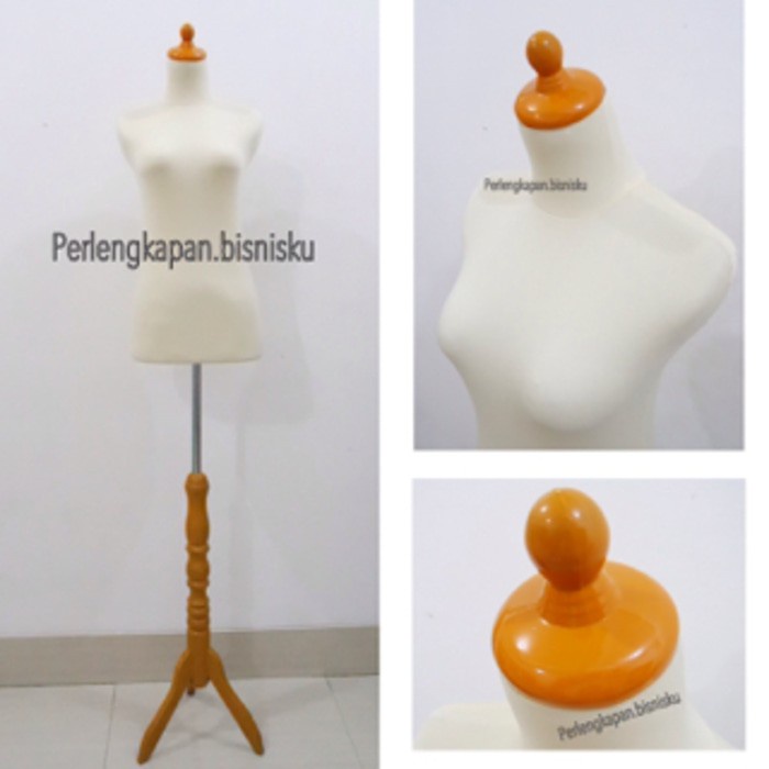 

PROMO! MANEKIN WANITA SETENGAH BADAN DM PATUNG BAJU KREM PLASTIK