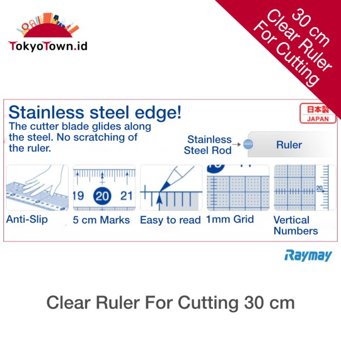 

Clear Ruler For Cutting 30Cm