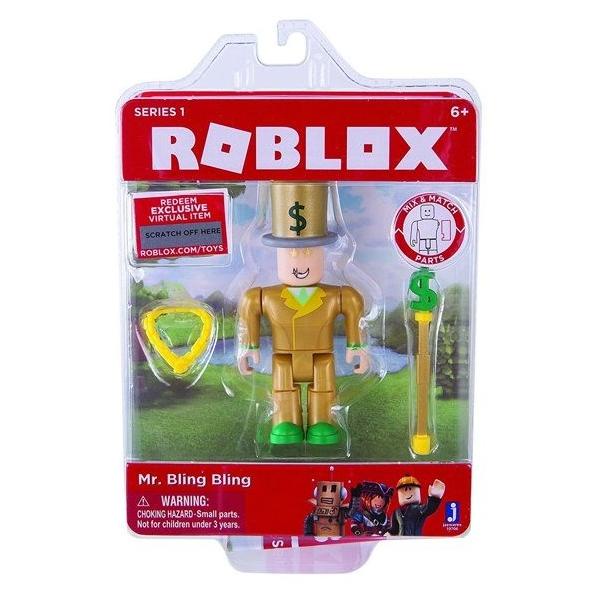 PROMO ROBLOX ORIGINAL MR.BLING BLING EXCLUSIVE VIRTUAL ITEM FIGURE GAME #ORIGINAL