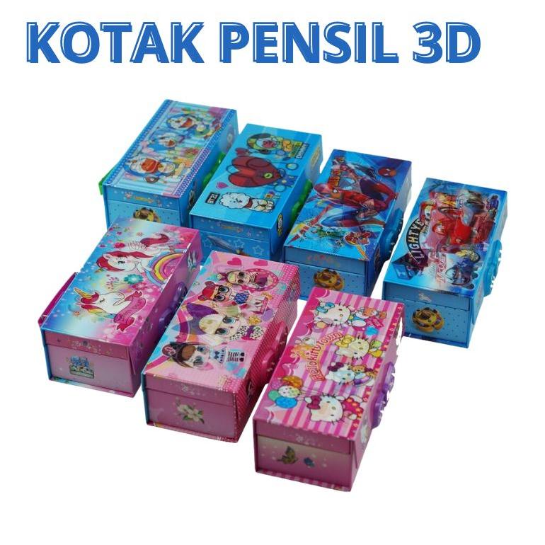 

Promo Kotak Pensil Kode 3 Tingkat Metalik 3 Dimensi /Tempat Pensil Box Kode Karakter Murah Berkualitas Jm Termurah