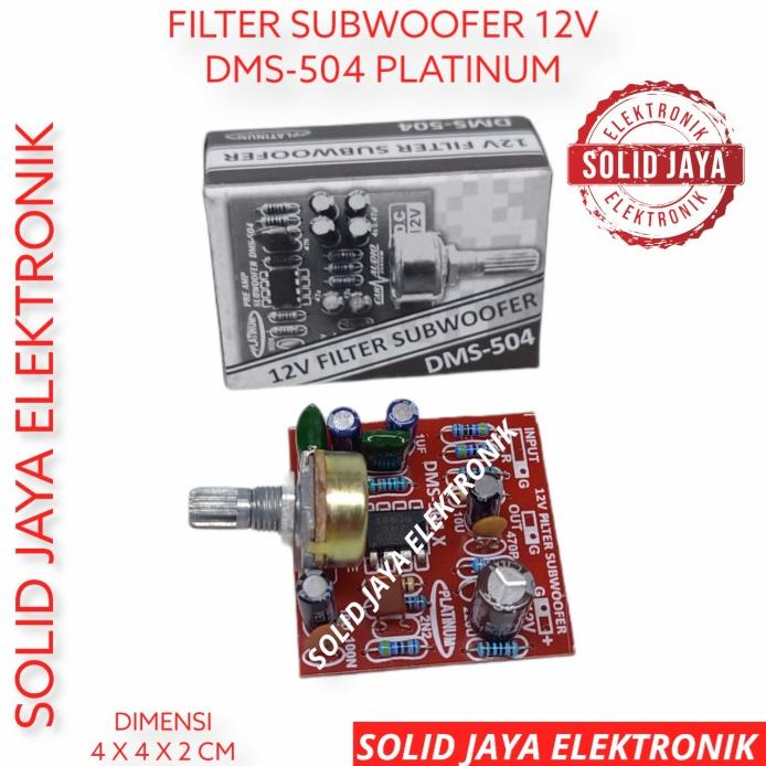 KUALITAS PREMIUM KIT FILTER SUBWOOFER SUB WOOFER BASS PLATINUM DMS-504 DMS 504 DMS504