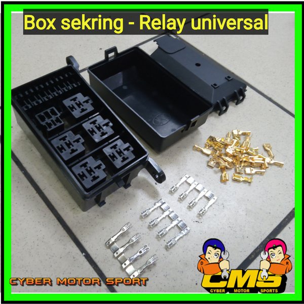 Box tempat sekring dan relay mobil universal. tempat sekring relay. fuse relay box . tempat skring
